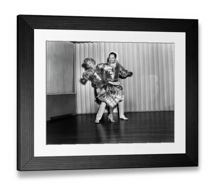 Framed Print : Dancers Lucy and Tony, in