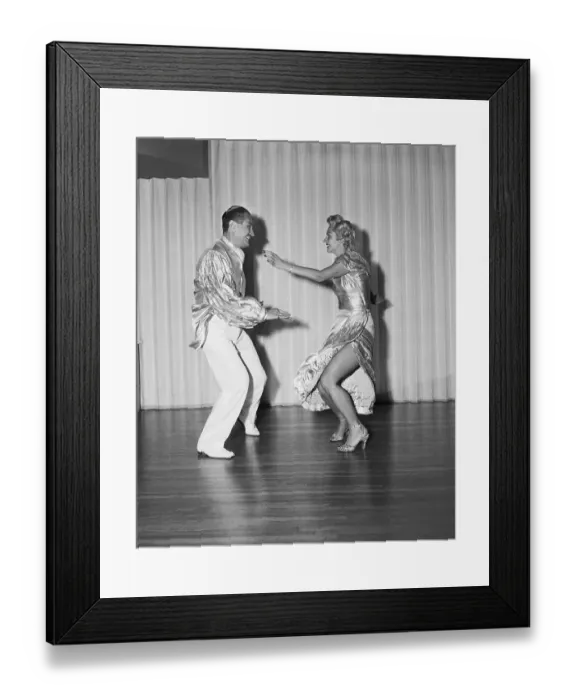 Framed Print : Dancers Doing the Cha-Cha-Cha Framed Print : Dancers Doing the Cha-Cha-Cha