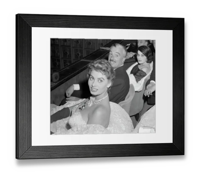 Framed Print : Sophia Loren and Others at Film Festival Framed Print : Sophia Loren and Others at Film Festival