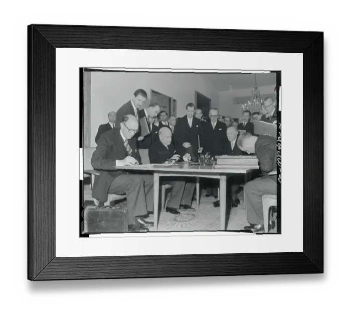 Framed Print : West Germany Sovereignty Ceremony Framed Print : West Germany Sovereignty Ceremony