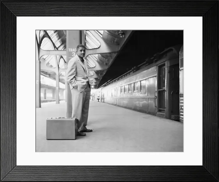 Framed Print : Don Newcombe Awaiting Train