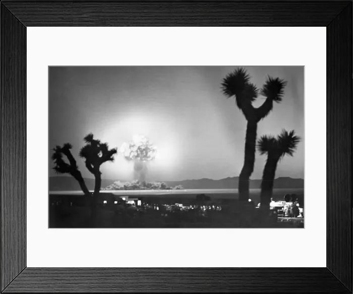 Framed Print : Atomic Blossom Joins the Joshuas