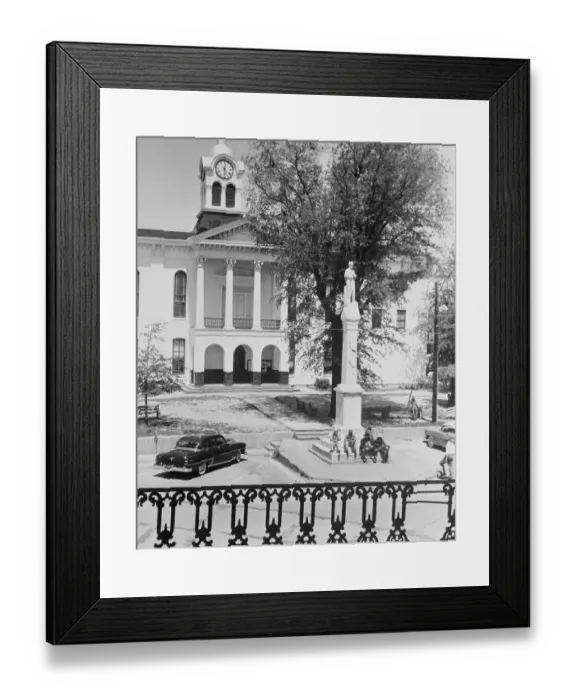 Framed Print : Town Square Near Home of William Faulkner Framed Print : Town Square Near Home of William Faulkner
