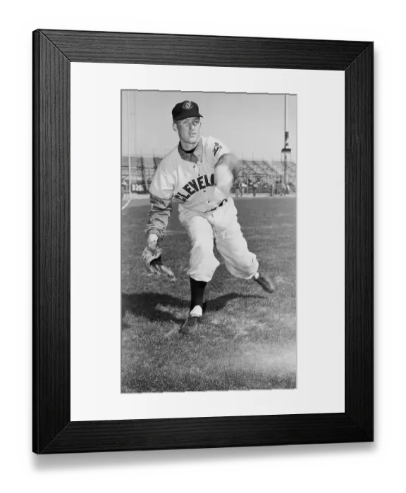 Framed Print : Herb Score in Pitching Stance Framed Print : Herb Score in Pitching Stance