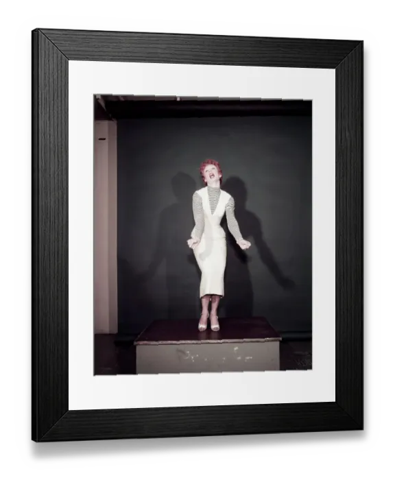 Framed Print : Dancer Gwen Verdon With Mouth Open Framed Print : Dancer Gwen Verdon With Mouth Open
