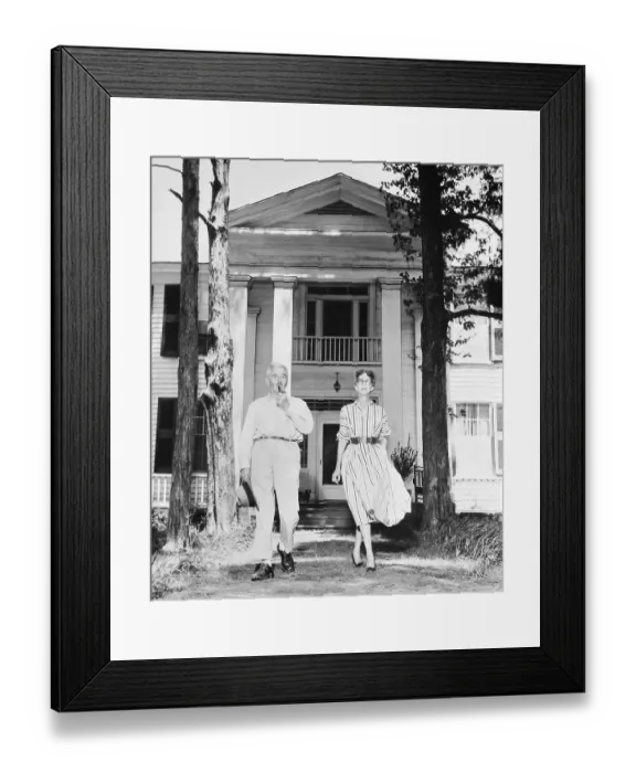 Framed Print : William Faulkner with Wife Estelle Framed Print : William Faulkner with Wife Estelle