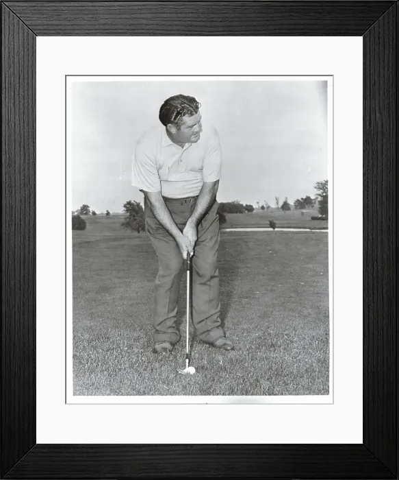 Framed Print : Golfer Ed Porky Oliver Framed Print : Golfer Ed Porky Oliver