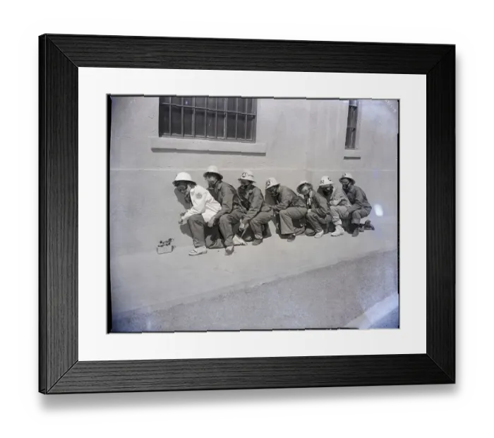 Framed Print : Women Civil Defense Workers In Uniform Framed Print : Women Civil Defense Workers In Uniform