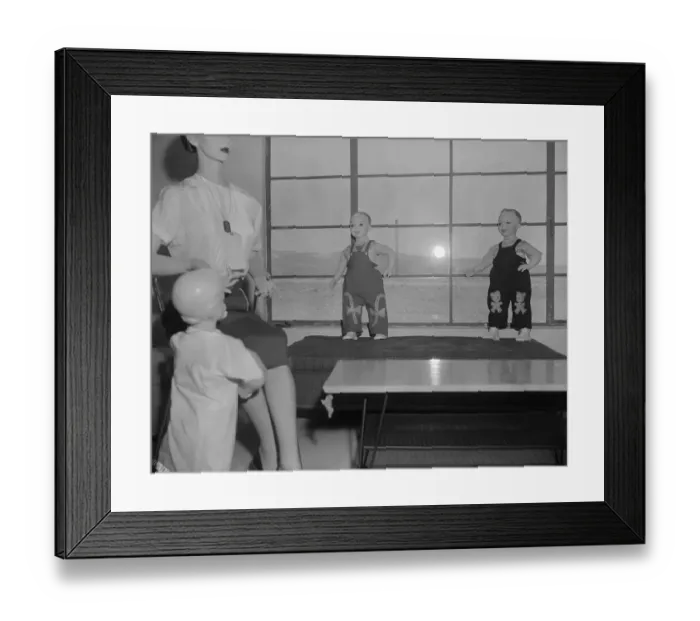 Framed Print : Test Dummies in Doom Town