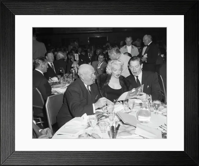 Framed Print : Bugs Baer, Marilyn Monroe, and Milton Berle Framed Print : Bugs Baer, Marilyn Monroe, and Milton Berle