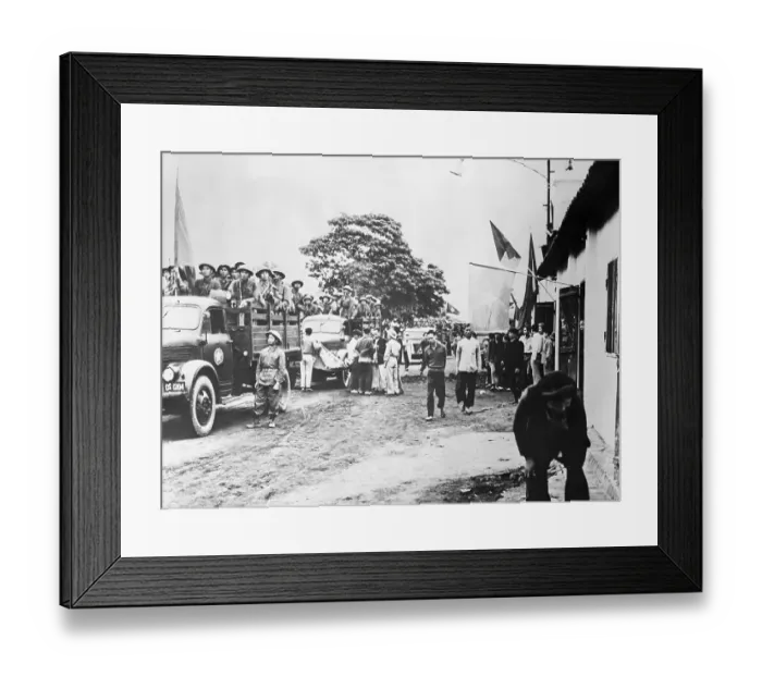 Framed Print : Communists Occupying Campha Framed Print : Communists Occupying Campha