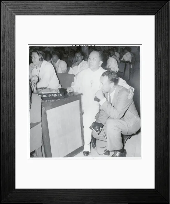 Framed Print : Carlos Romulo and Norman Cousins Framed Print : Carlos Romulo and Norman Cousins