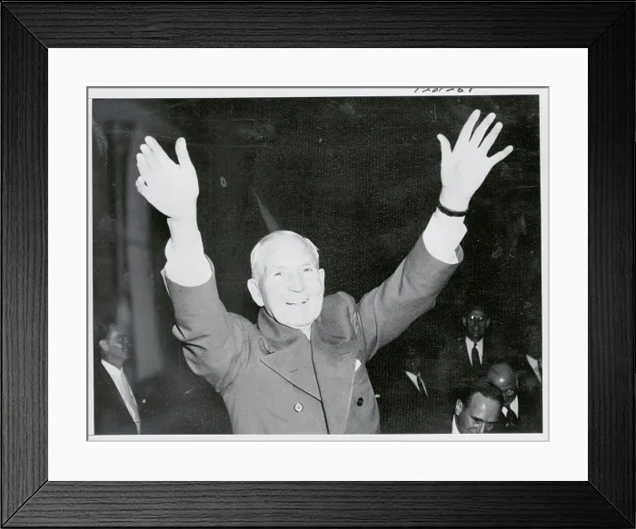 Framed Print : Sewell Avery Raising His Arms Framed Print : Sewell Avery Raising His Arms