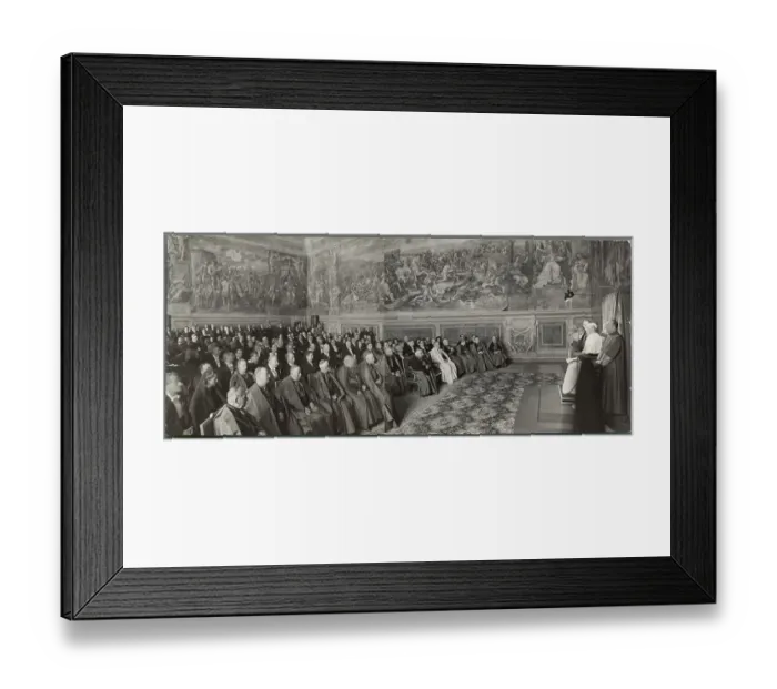Framed Print : Pope and Religious Clerics During Dedication Framed Print : Pope and Religious Clerics During Dedication