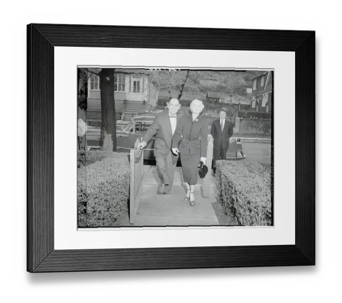 Framed Print : Emmett Kelly and Bride Framed Print : Emmett Kelly and Bride