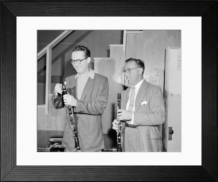 Framed Print : Steve Allen and Benny Goodman Framed Print : Steve Allen and Benny Goodman