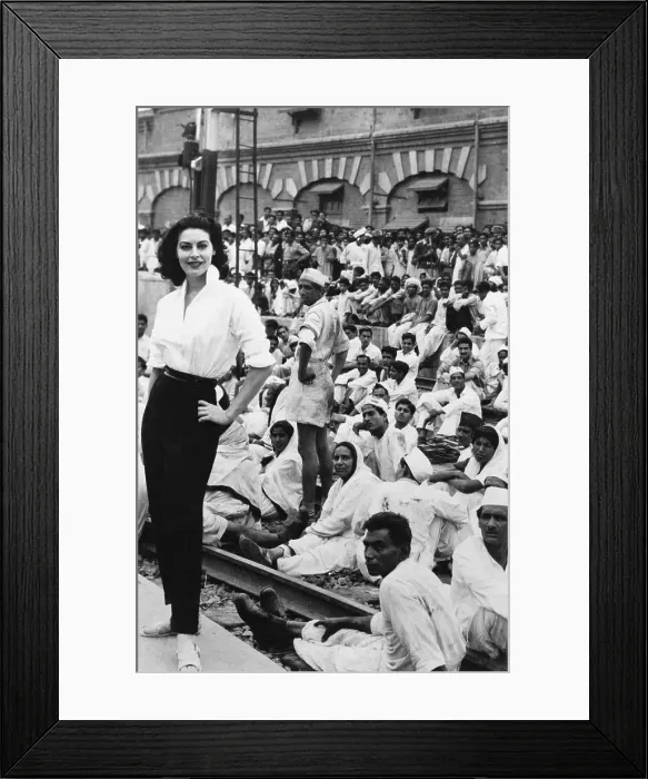 Framed Print : Ava Gardner Posing for Picture in Lahore Framed Print : Ava Gardner Posing for Picture in Lahore