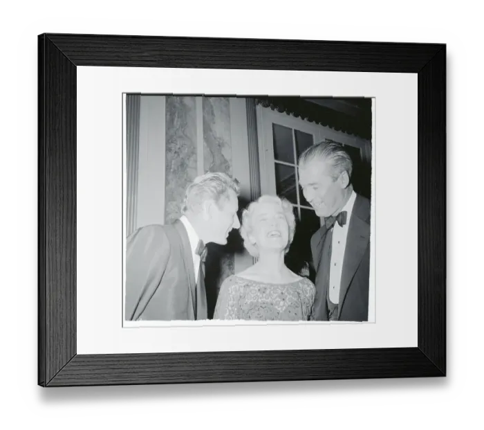Framed Print : Danny Kaye Whispering to the Senator Framed Print : Danny Kaye Whispering to the Senator