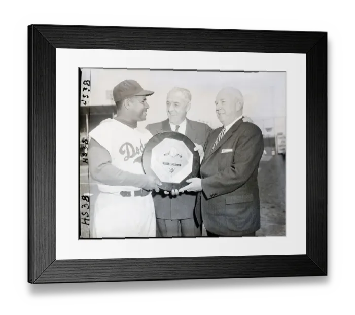 Framed Print : Roy Campanella Receives Mvp Award Framed Print : Roy Campanella Receives Mvp Award