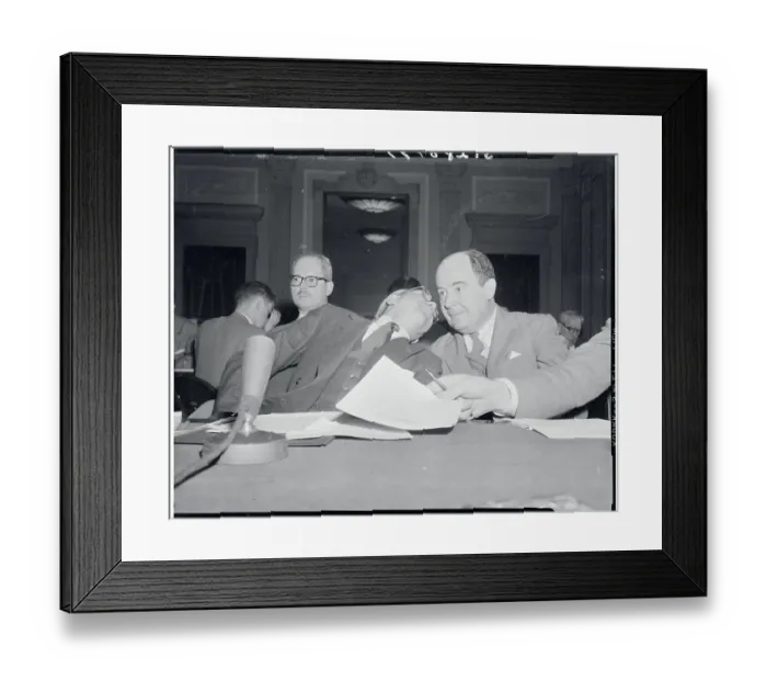 Framed Print : Lewis Strauss Leaning Towards John Von Neuman Framed Print : Lewis Strauss Leaning Towards John Von Neuman