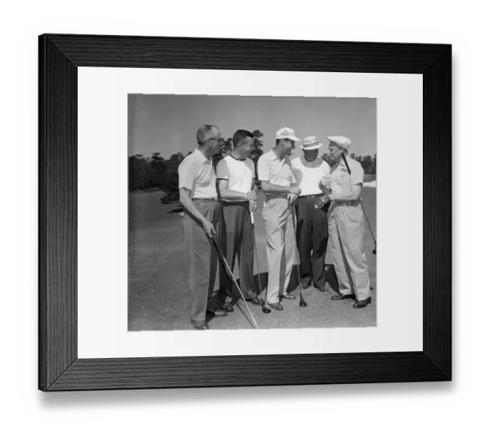 Framed Print : President Eisenhower with Friends to Play Golf Framed Print : President Eisenhower with Friends to Play Golf