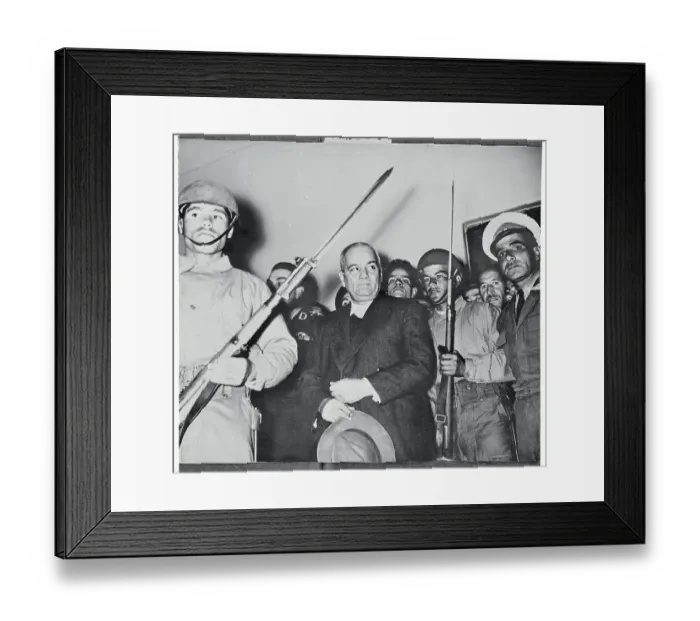 Framed Print : Soldier Guarding Morteza Yazdi