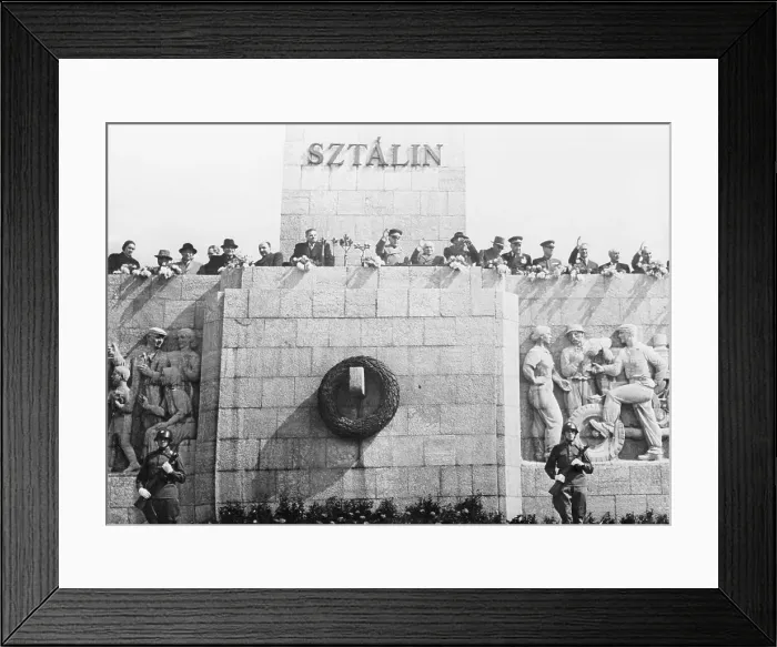 Framed Print : Communist Officials Watching Parade Framed Print : Communist Officials Watching Parade