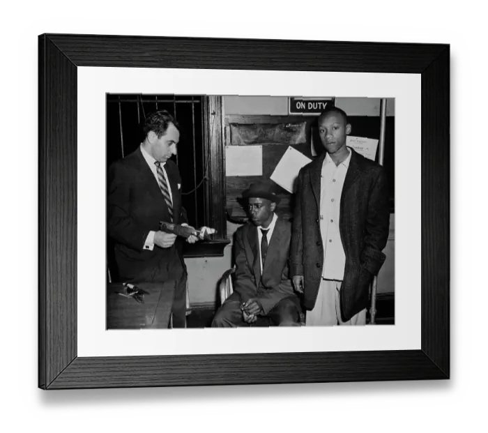 Framed Print : Teenagers At Police Station Framed Print : Teenagers At Police Station