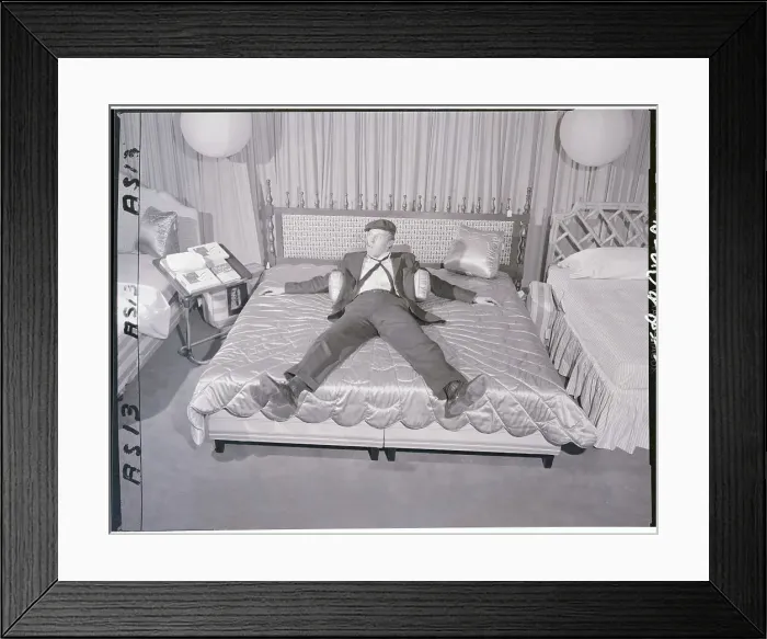 Framed Print : Albert Salmi Relaxing on a Bed Framed Print : Albert Salmi Relaxing on a Bed