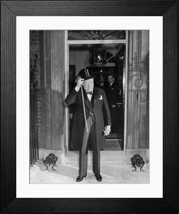 Framed Print : Sir Winston Churchill Tipping His Hat Framed Print : Sir Winston Churchill Tipping His Hat