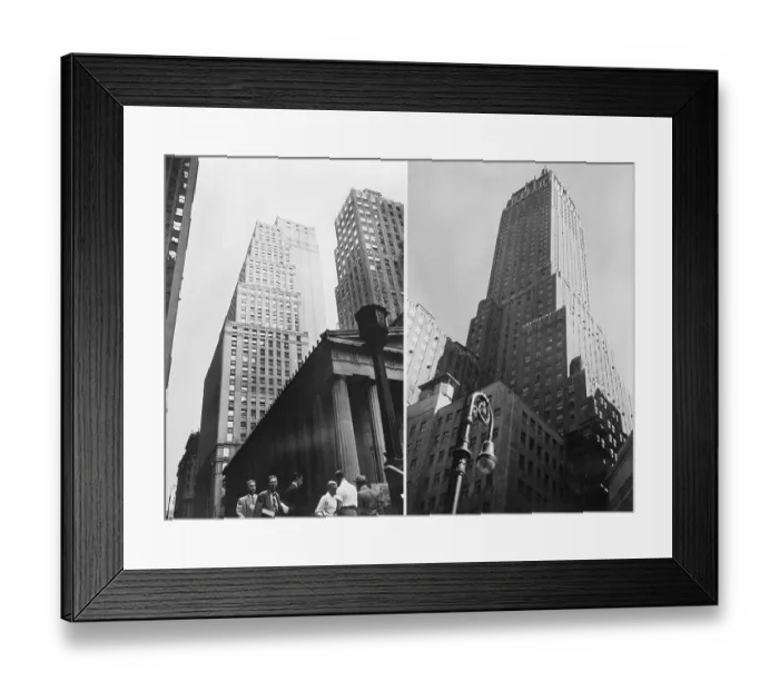 Framed Print : Chase National Bank and Bank of Manhattan Company Buildings Framed Print : Chase National Bank and Bank of Manhattan Company Buildings