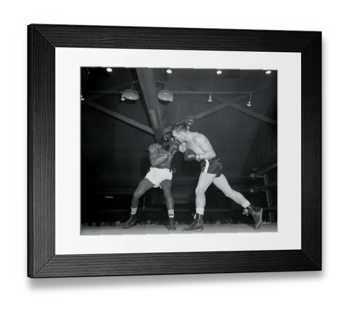 Framed Print : Gene Fullmer Boxing Against Gil Turner Framed Print : Gene Fullmer Boxing Against Gil Turner