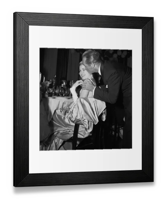 Framed Print : Bob Hope Kissing Grace Kelly Framed Print : Bob Hope Kissing Grace Kelly