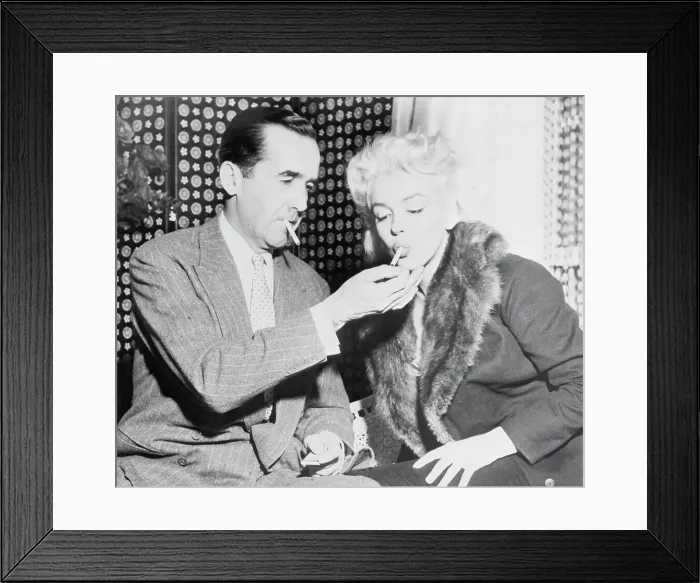 Framed Print : Actress Marilyn Monroe and News Commentator Edward R. Murrow Framed Print : Actress Marilyn Monroe and News Commentator Edward R. Murrow