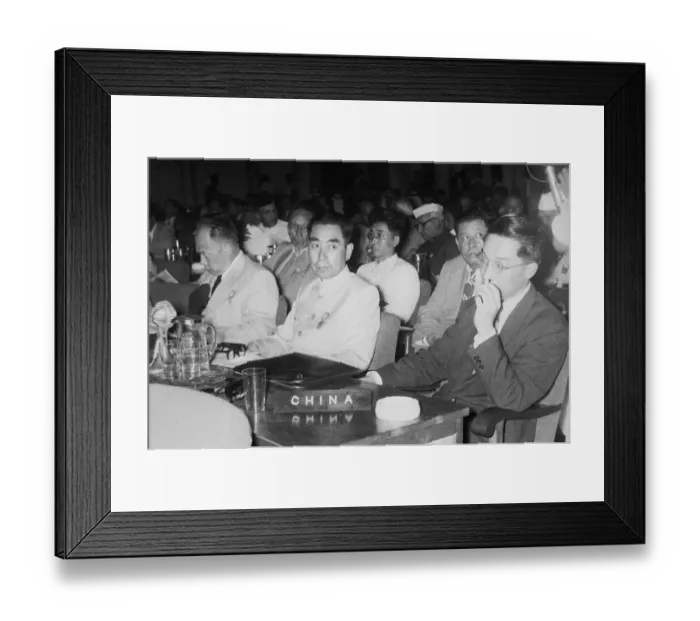 Framed Print : Chou En-Lai Conference Framed Print : Chou En-Lai Conference
