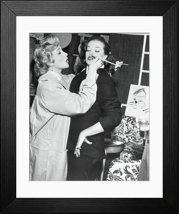 Framed Print : Artist Painting Woman's Face Framed Print : Artist Painting Woman's Face