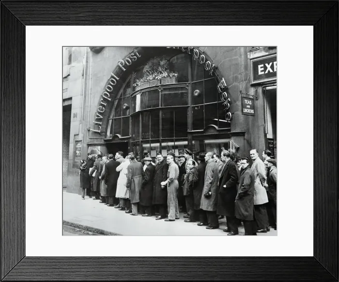 Framed Print : People Waiting in Line Framed Print : People Waiting in Line