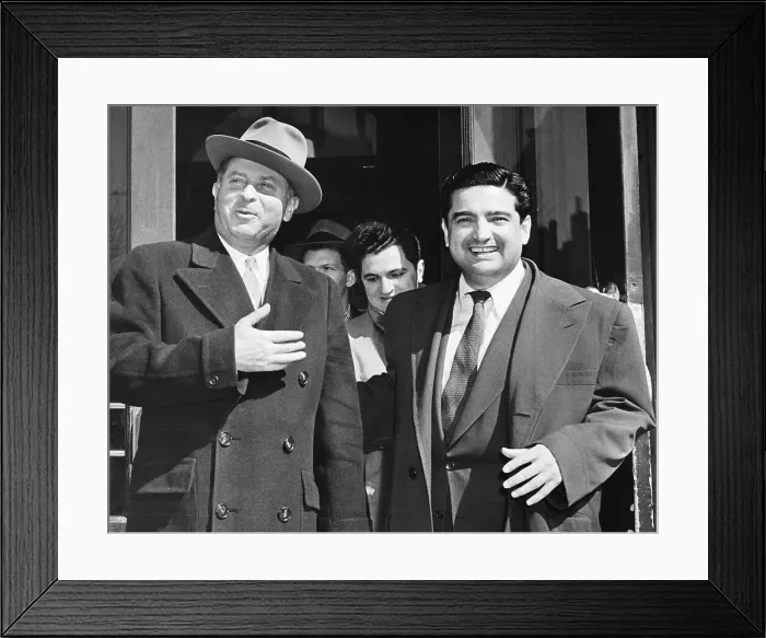 Framed Print : Bookie Harry Gross with His Attorney Framed Print : Bookie Harry Gross with His Attorney