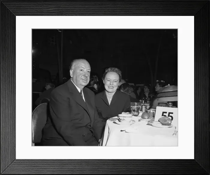 Framed Print : Alfred and Alma Hitchcock