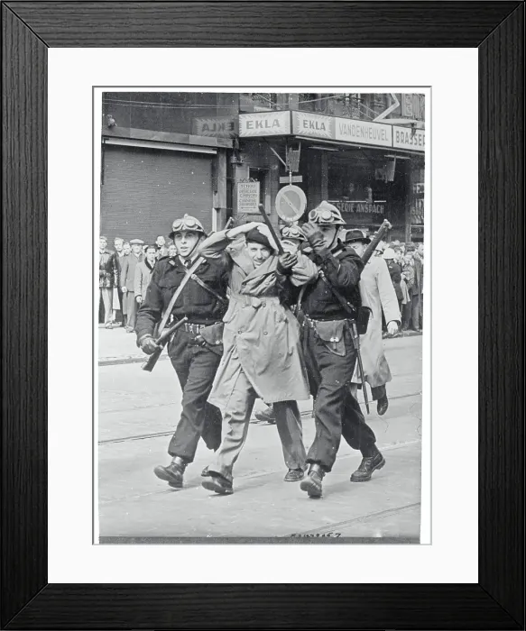 Framed Print : Belgians Protest Cuts in Education Budget 1955 Framed Print : Belgians Protest Cuts in Education Budget 1955