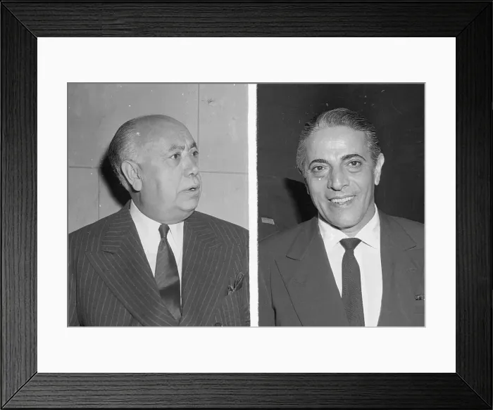 Framed Print : Aristotle Onassis With Oil Official Spiridon Katapodis Framed Print : Aristotle Onassis With Oil Official Spiridon Katapodis
