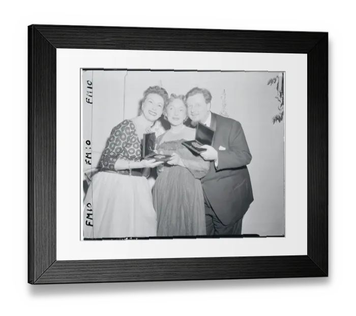 Framed Print : Helen Hayes with Tony Award Winners