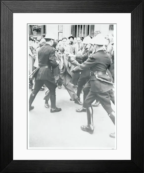 Framed Print : Belgian Police Clash With Catholic Demonstrators Framed Print : Belgian Police Clash With Catholic Demonstrators