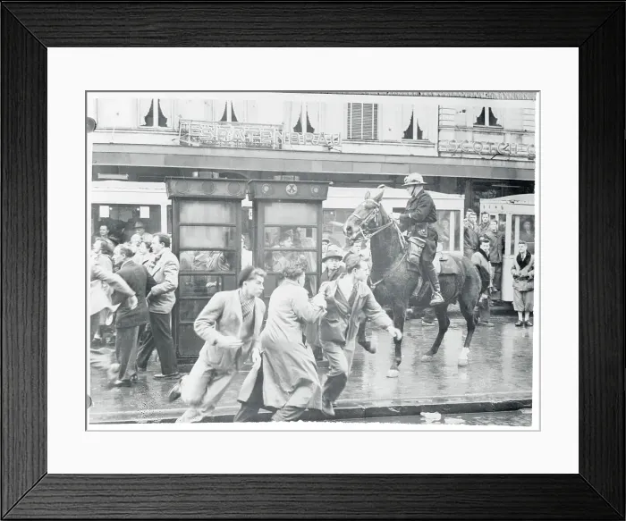 Framed Print : Catholic Students Rioting Framed Print : Catholic Students Rioting