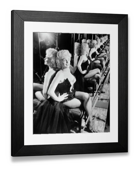 Framed Print : Marilyn Monroe Sitting in Her Circus Costume Framed Print : Marilyn Monroe Sitting in Her Circus Costume