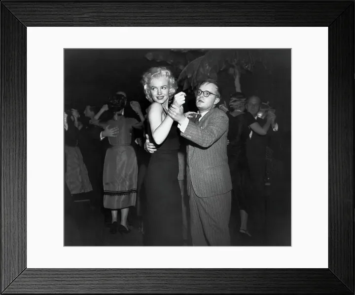 Framed Print : Truman Capote Dancing with Marilyn Monroe Framed Print : Truman Capote Dancing with Marilyn Monroe