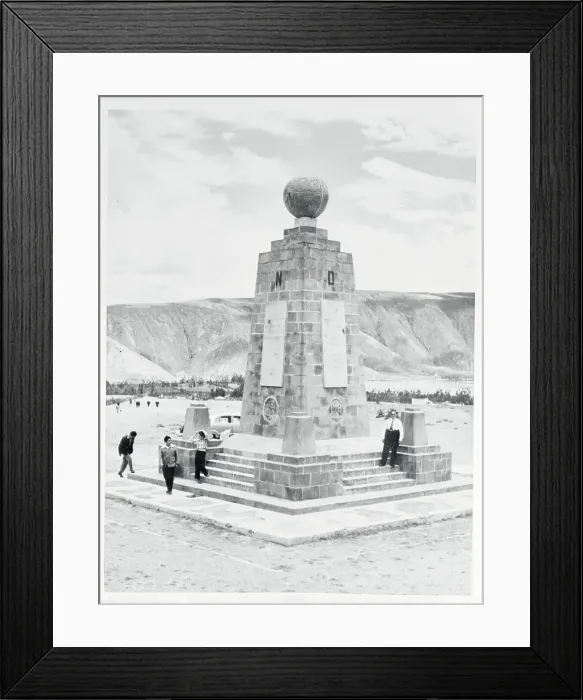 Framed Print : Monument Depicting the Location of the Equator Framed Print : Monument Depicting the Location of the Equator