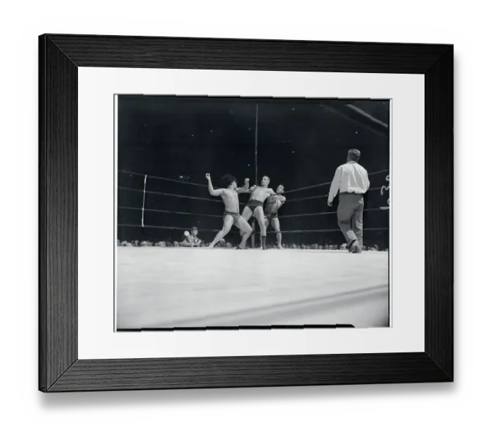 Framed Print : Prince Nefu Maiava Hitting Hans Schmidt Framed Print : Prince Nefu Maiava Hitting Hans Schmidt