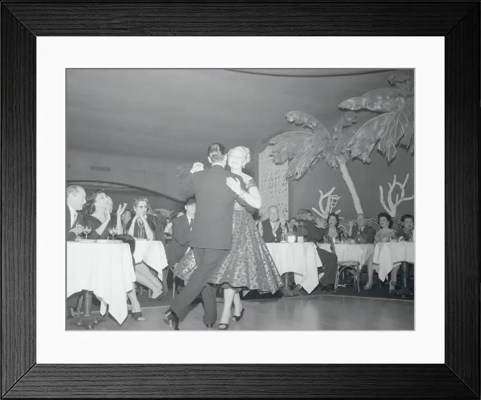 Framed Print : Patrons Noticing Dancing Couple Framed Print : Patrons Noticing Dancing Couple