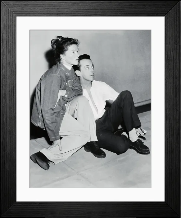 Framed Print : Portrait of Katharine Hepburn and Robert Helpmann Framed Print : Portrait of Katharine Hepburn and Robert Helpmann